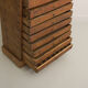 Solid wood column equipped with 20 drawers