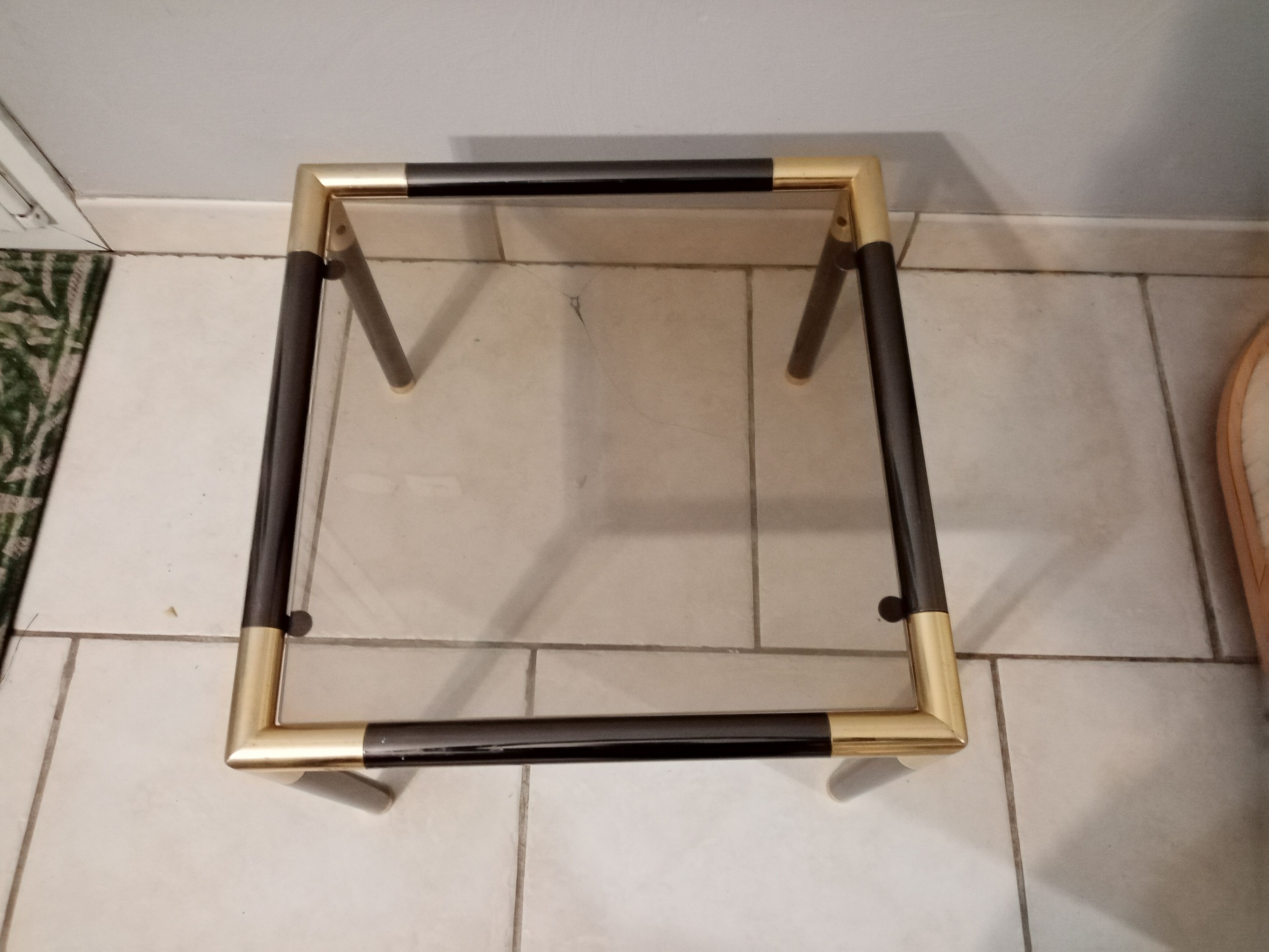 Vintage sofa end Italian design 70-80s side table