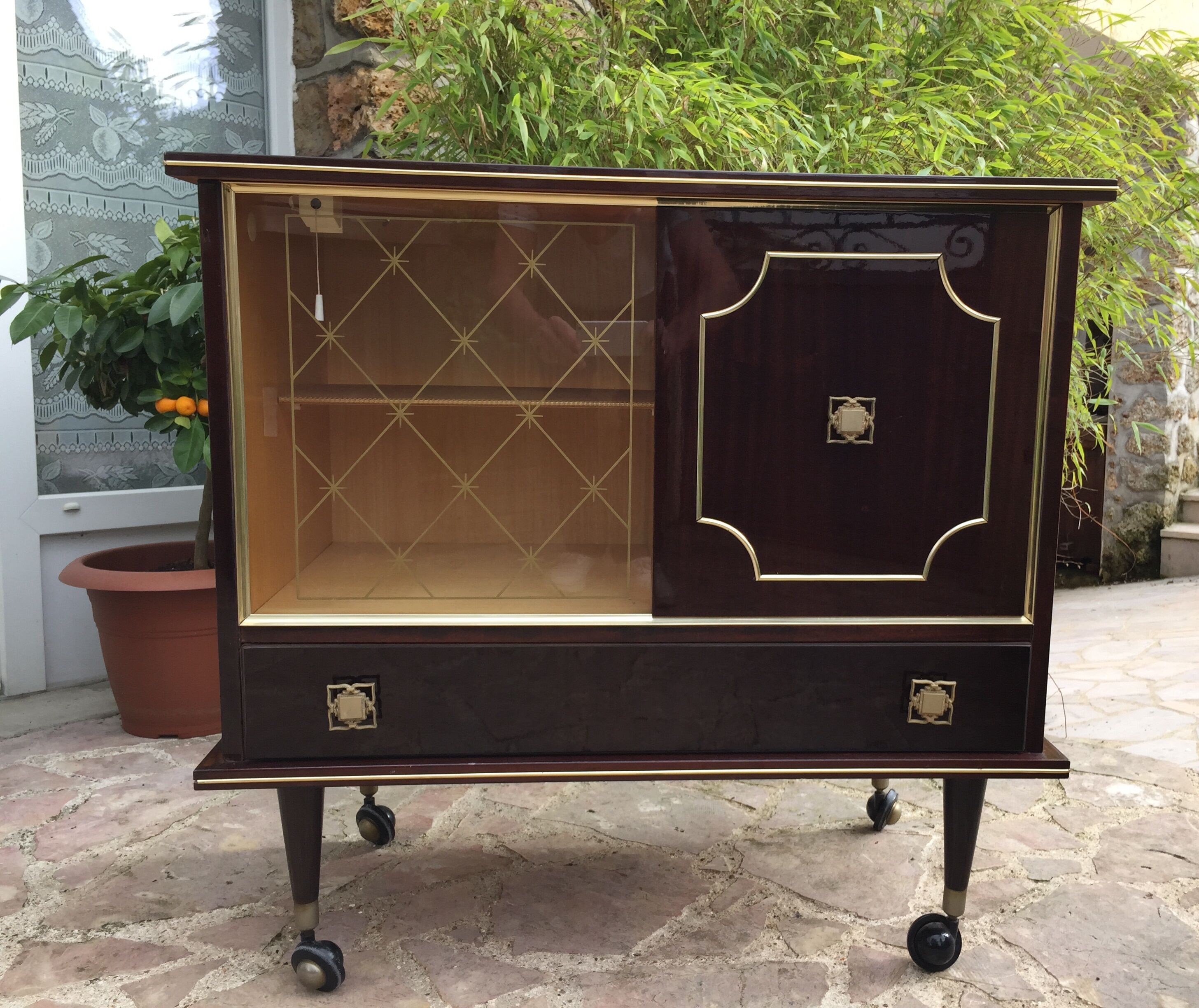 70s bar cabinet