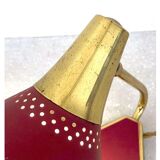 Perforated brass table lamp 1950