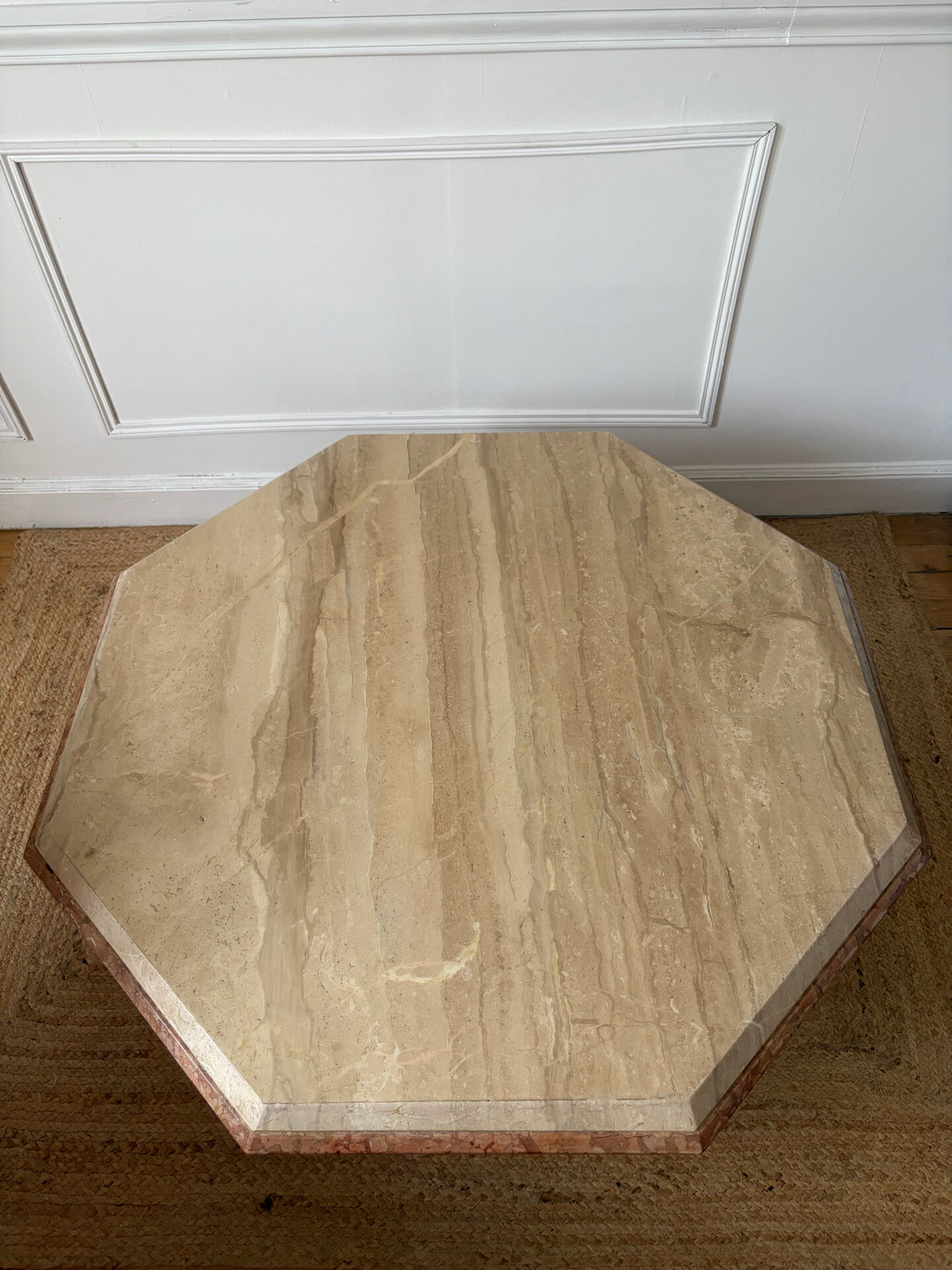 Vintage travertine coffee table