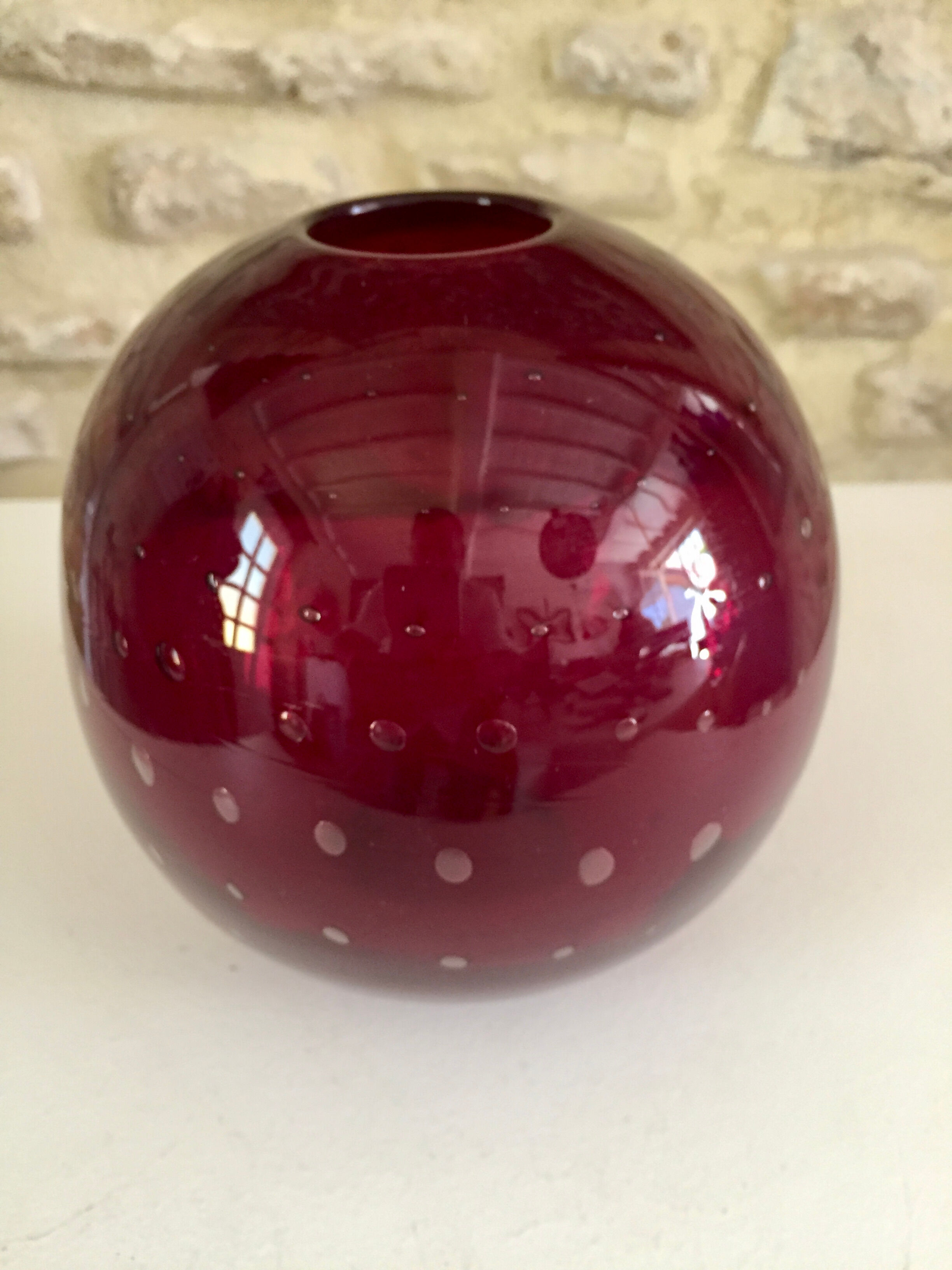 Murano vase boule vintage