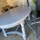 Table with extension solid wood