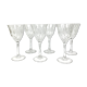 Set of 6 crystal glasses