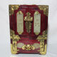 Wooden jewelry box adorned with Chinese jade plates