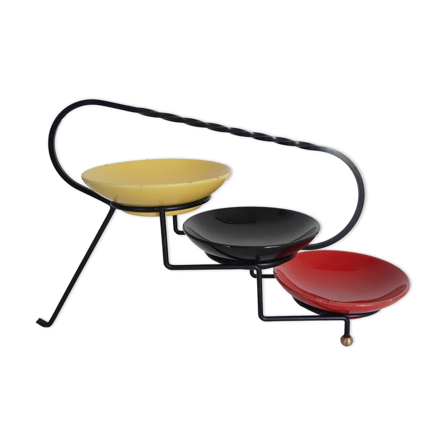 Table servant for aperitif, vintage French, 50s