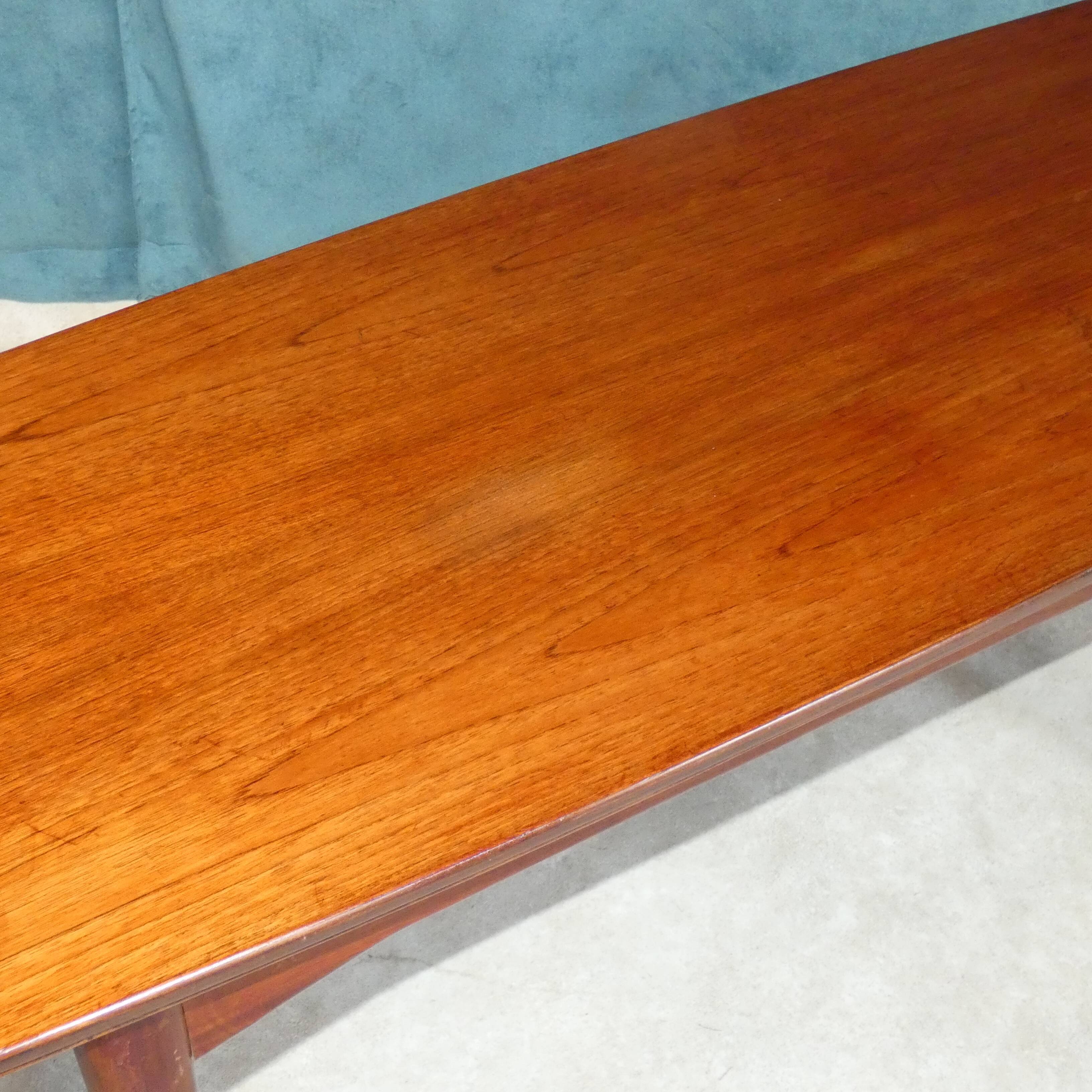 Scandinavian teak coffee table monte and drop, denmark 1960