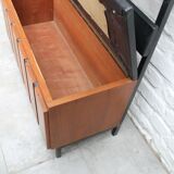 Vintage coat rack with bench and mirror 1960