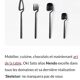 Ménagère inox noir Nendo designer japonais