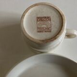 Set 3 cups Creations Prisunic design 1970 Faience de Gien