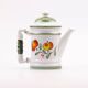 Vintage coffee pot Staffel Stoneware - German stoneware with hand-painted fruit and flower decoration - 1960s/70s