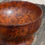 Wooden footed bowl