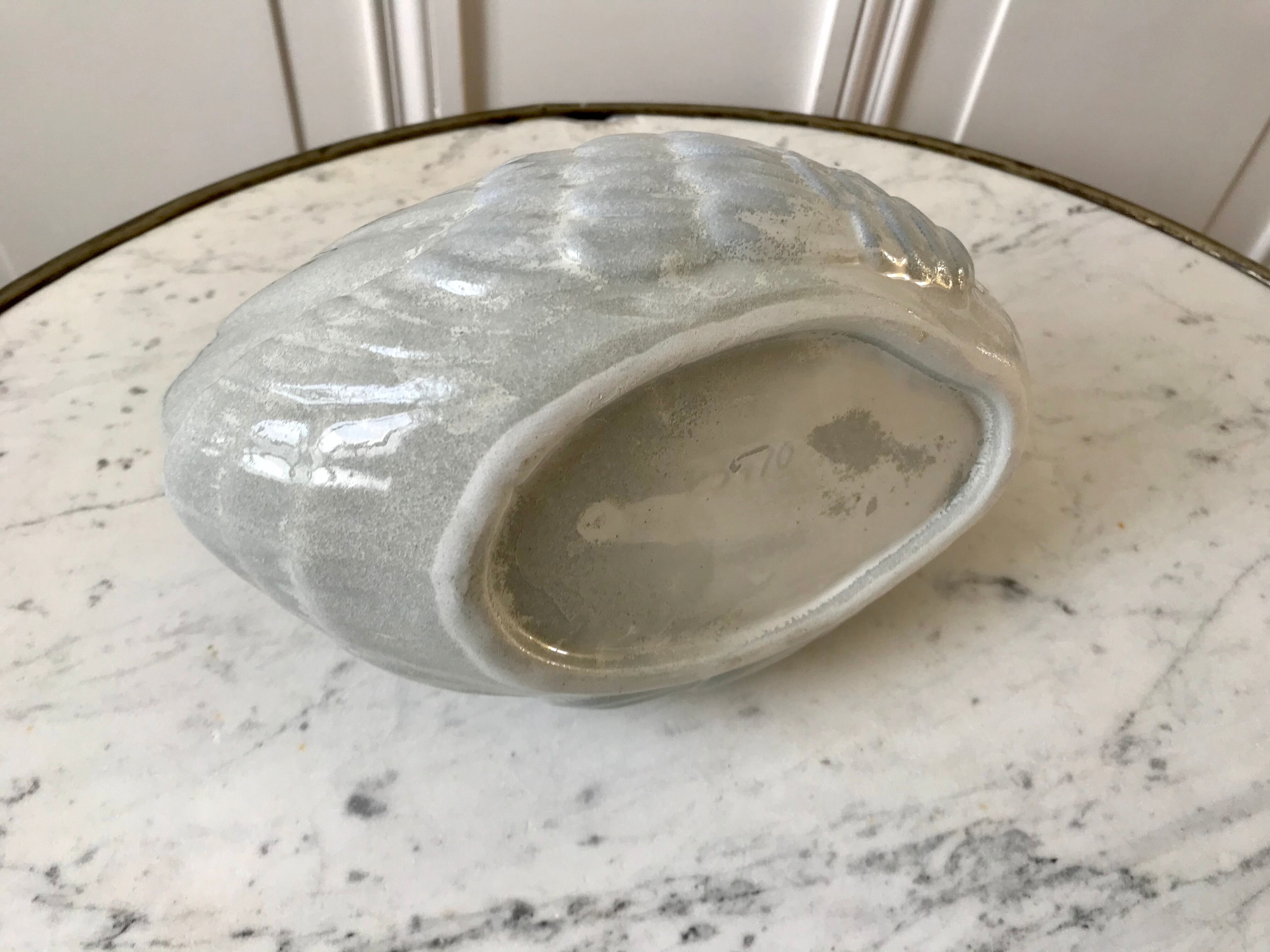 Empty ceramic swan pocket 60s