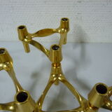Lot of 4 golden Nagel candlesticks