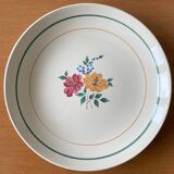 6 old earthenware dessert plates from Saint-Amand (North)