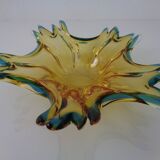 Sommerso Murano Glass Bowl, Italy, 1960s
