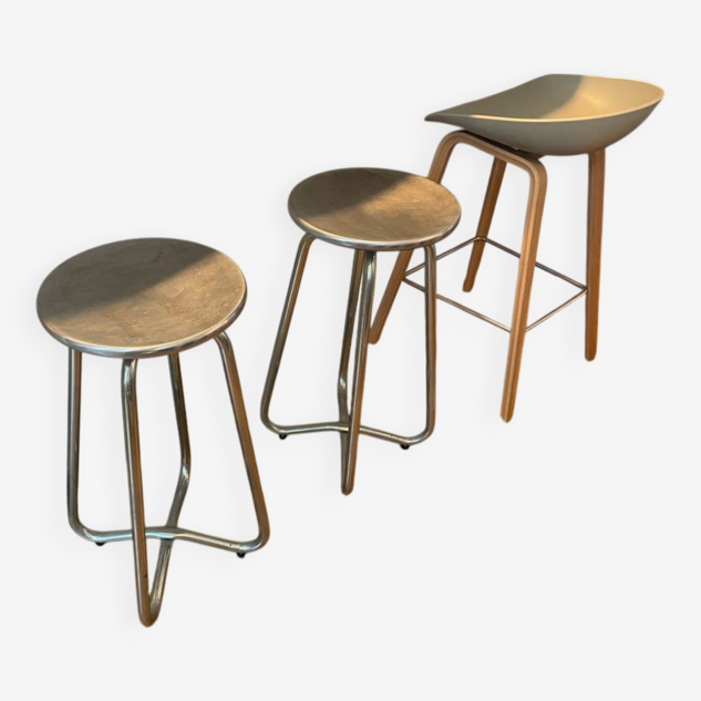 Set of 2 high stools by Habitat.
