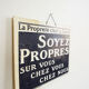 Sign of factory vintage 1920 "table-maxim" robert number 13 filed