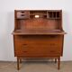 Danish Teak Secretary Desk Model 37 by Arne Wahl Iversen for Vinde Mobelfabrik 1960.