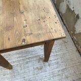 Farmhouse table pine multi-drawers