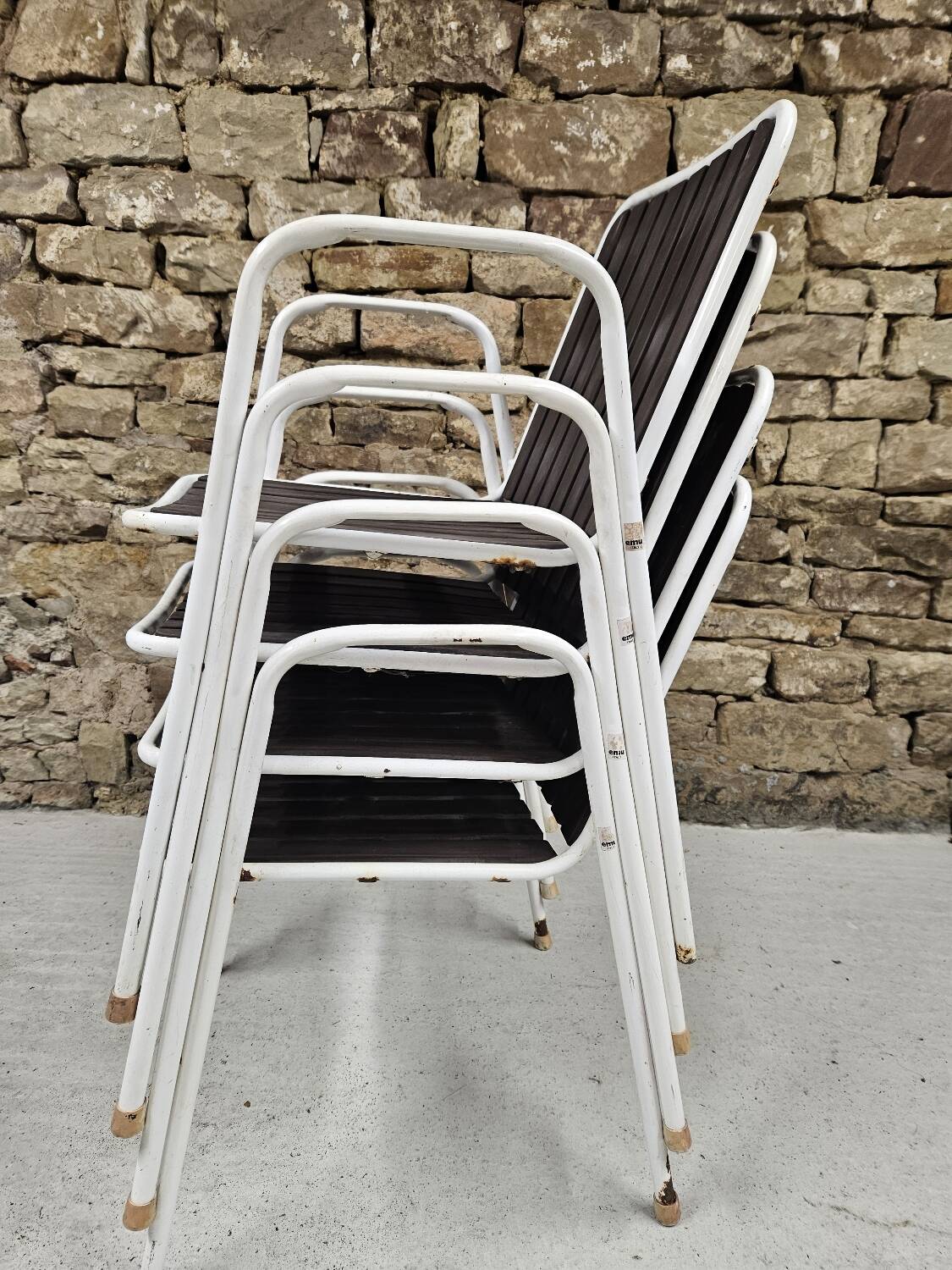 4 EMU chairs, Rio model, 1960