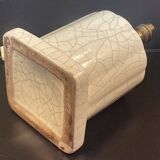 Art Deco cracked ceramic lamp base circa 1930 -