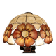 Large Art Deco style chandelier in Capiz shells and brass, 1960s.