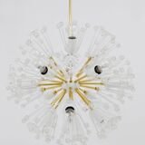 Lustres blowball Sputnik en laiton par Emil Stejnar, Rupert Nikoll, Autriche, années 1950