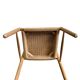 Chaise en bois massif avec assise tressée