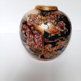 Vase boule craquelé satsuma