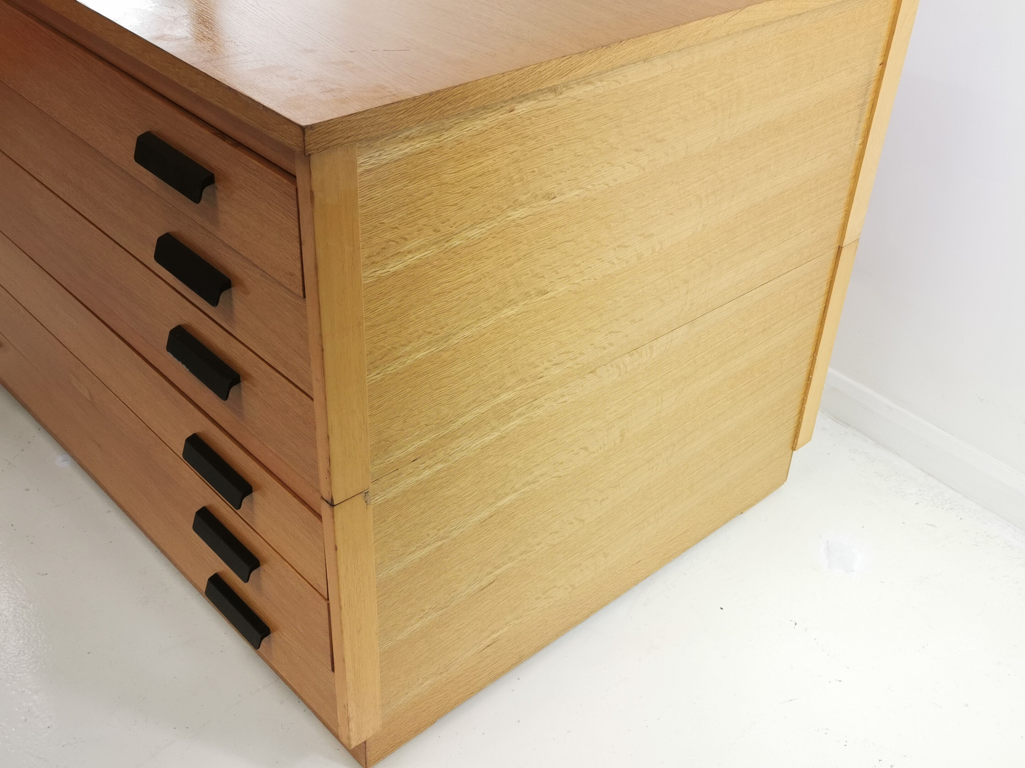 Vintage British Made Plan Chest of Drawers Artists Architects Map Table