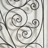 Arched wrought iron gate