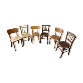 Lot de 6 chaises dépareillées