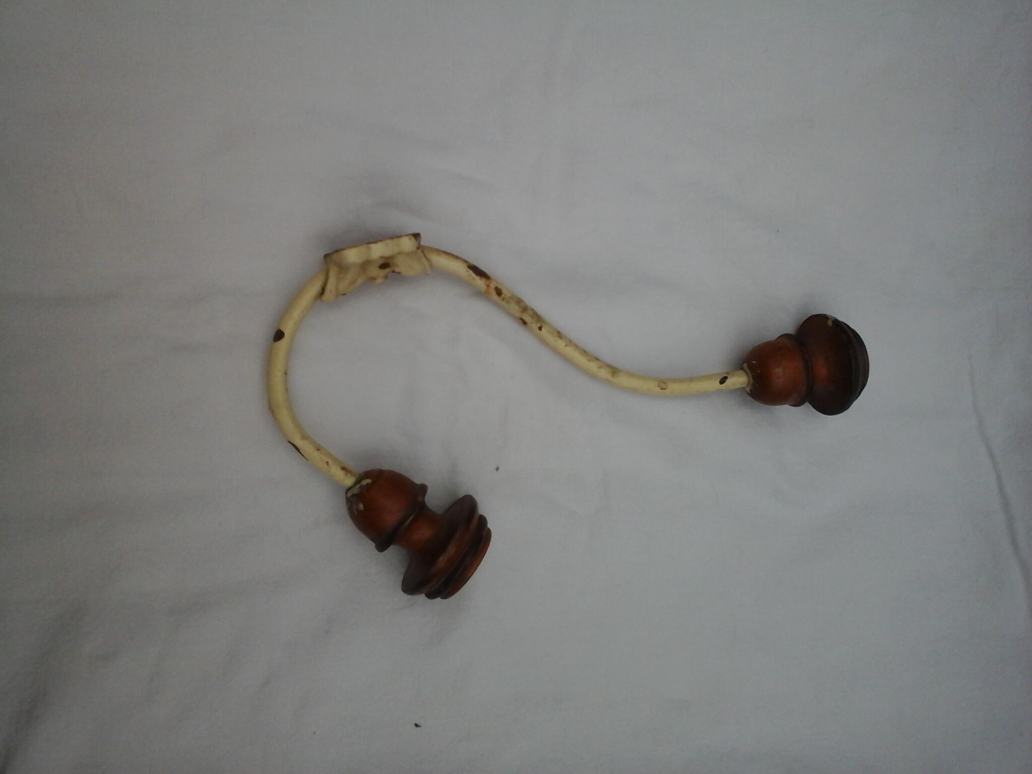 Old wood and iron hook