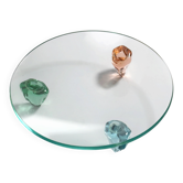 Assiette de service Murano postmoderne - années 1990