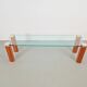 Pioneer T66 Cherry Wood & Glass Side Table from Peter Ghyczy, 1980s