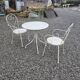 Wrought iron garden furniture