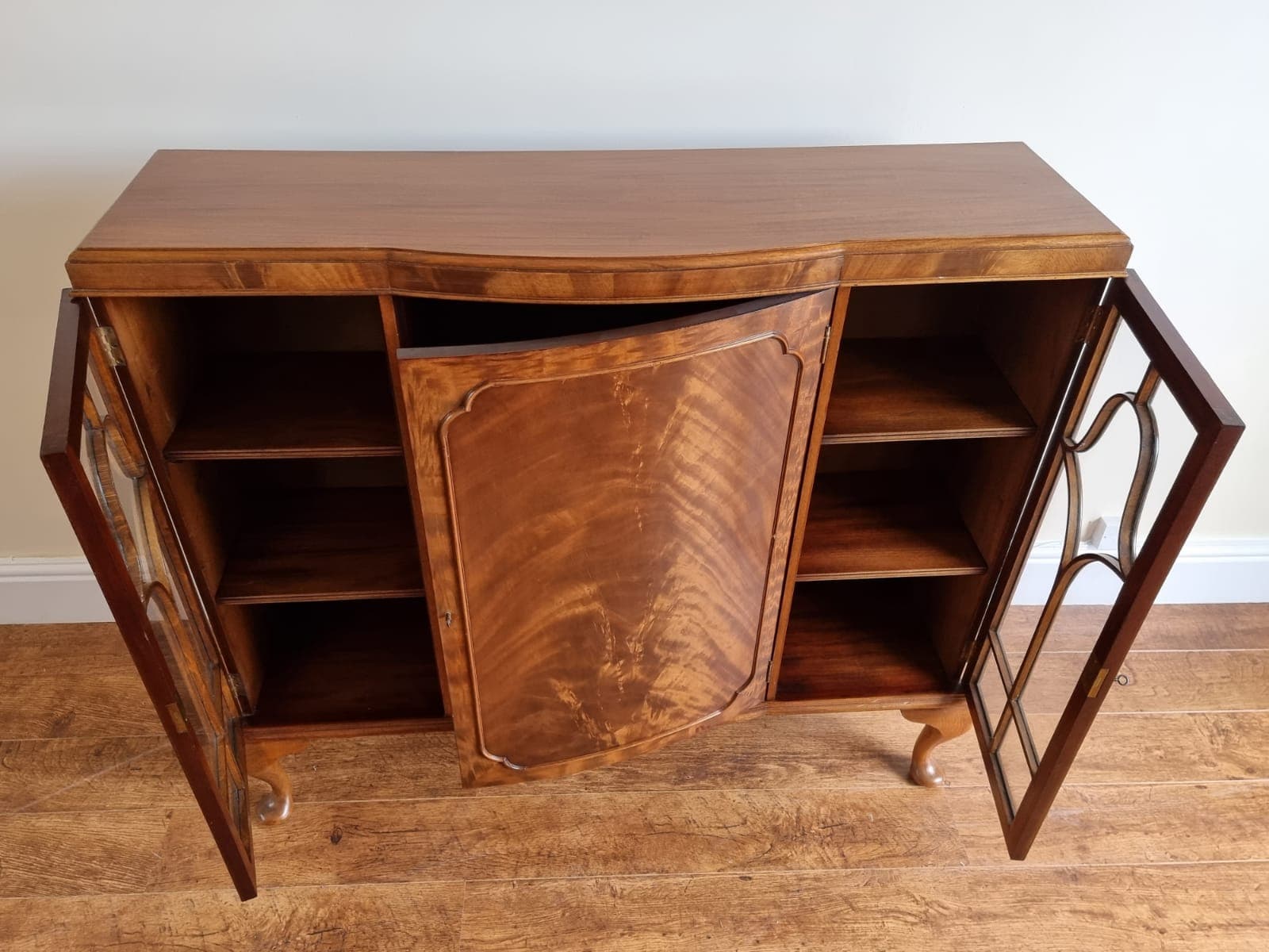 Antique queen anne style bookcase