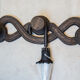 Wooden wall coat rack