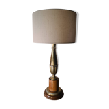 Very large classic luxury lamp bronze and wood