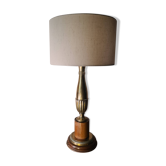 Very large classic luxury lamp bronze and wood