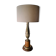 Very large classic luxury lamp bronze and wood
