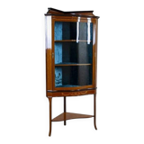 Late-19th Century English Corner Cabinet in Brown, 1890s