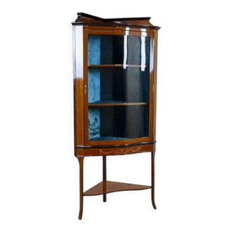 Late-19th Century English Corner Cabinet in Brown, 1890s
