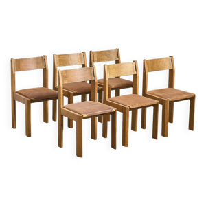 6 chaises de salle à manger par Luigi Gorgoni pour Roche Bobois
