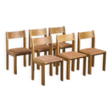 6 dining chairs by Luigi Gorgoni for Roche Bobois