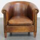 Vintage Sheepskin Leather Club Chair