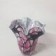 Vase en pâte de verre Murano Vintage forme mouchoir