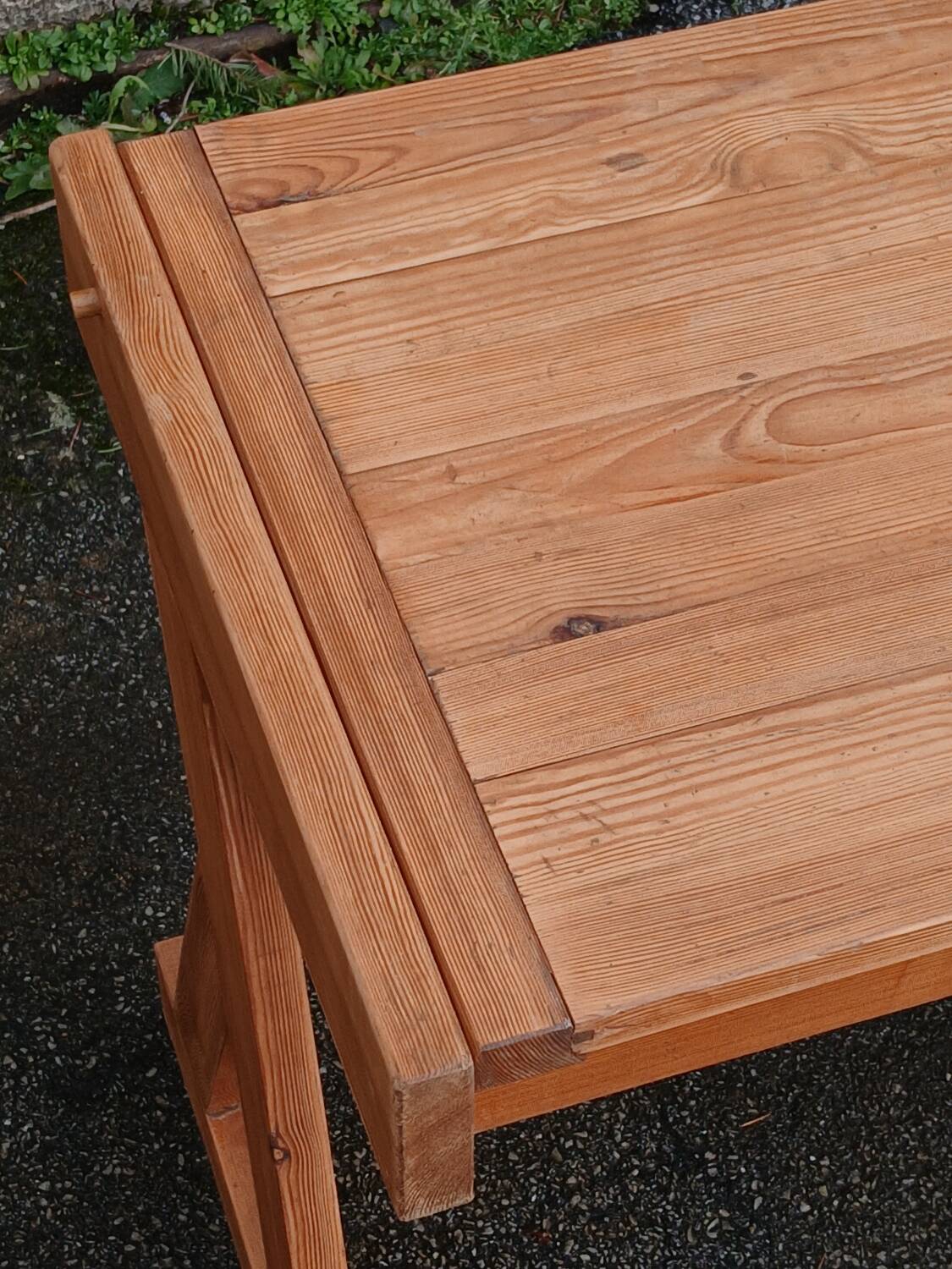 Solid pine desk, 1960s
