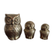 Family of owls owls brass